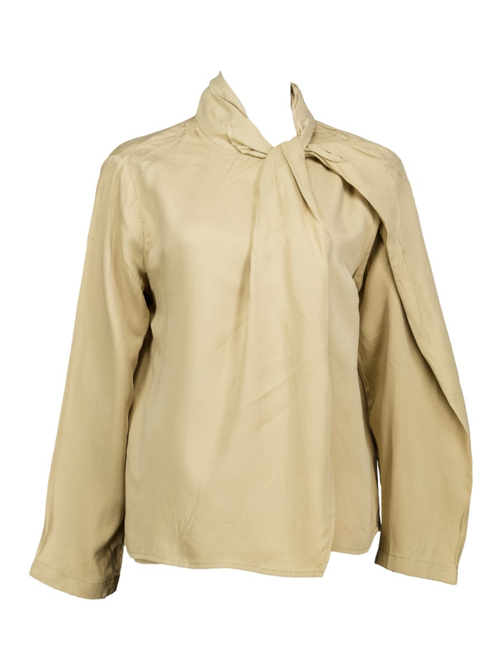 Ecru blouse HILLEVI Aks Label