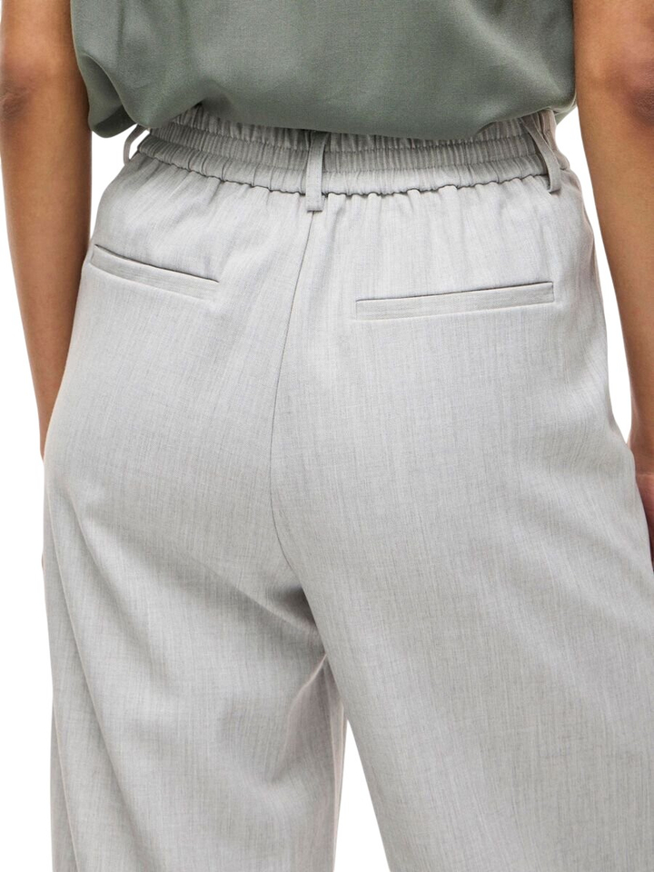 Grijze broek met hoge taille Vivarone Vila