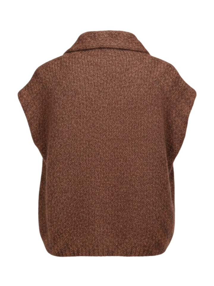 Cognackleurig cardigan Anabel Cuelo Inti