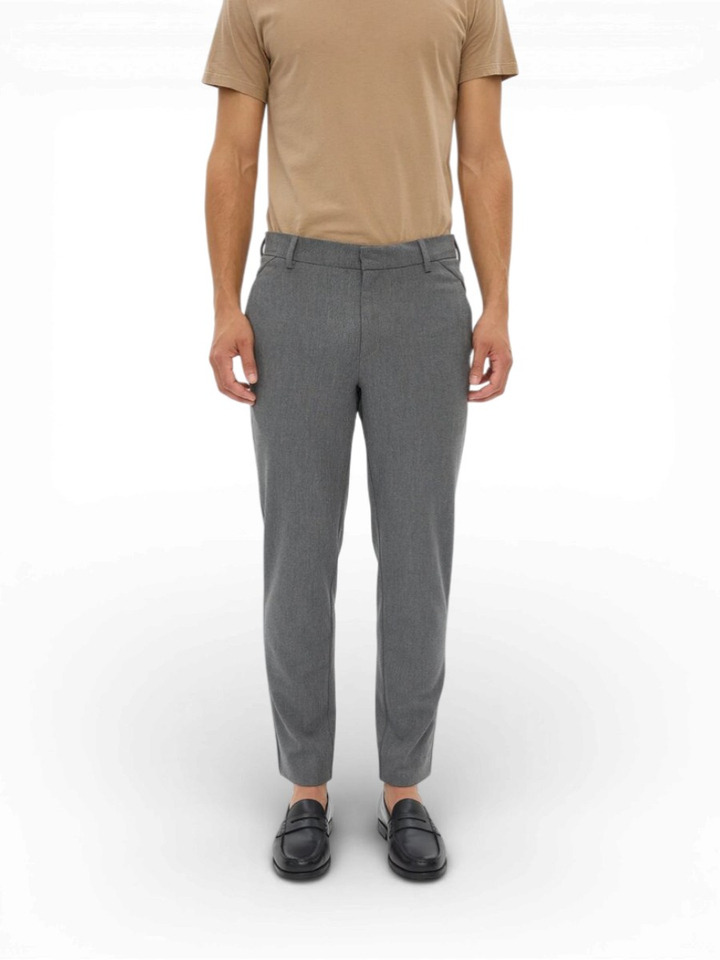 Grijze geklede broek Josh Plain 