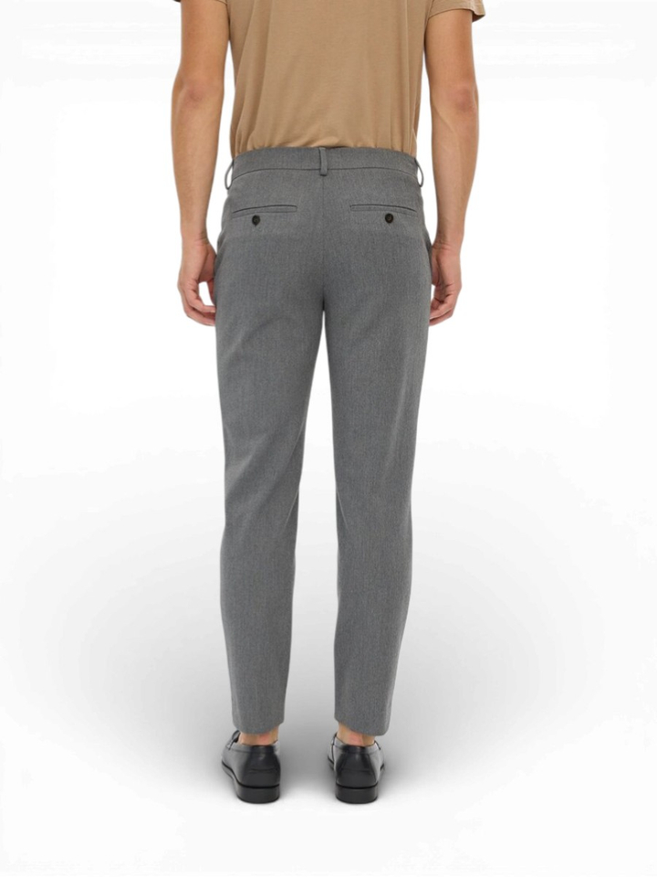 Grijze geklede broek Josh Plain 