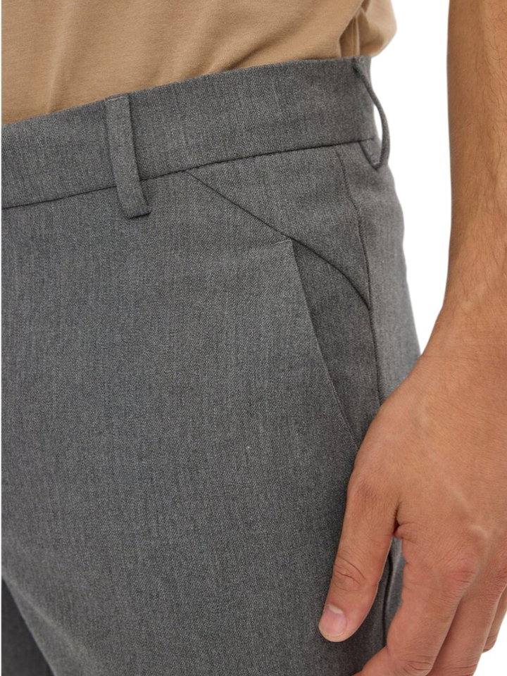 Grijze geklede broek Josh Plain 