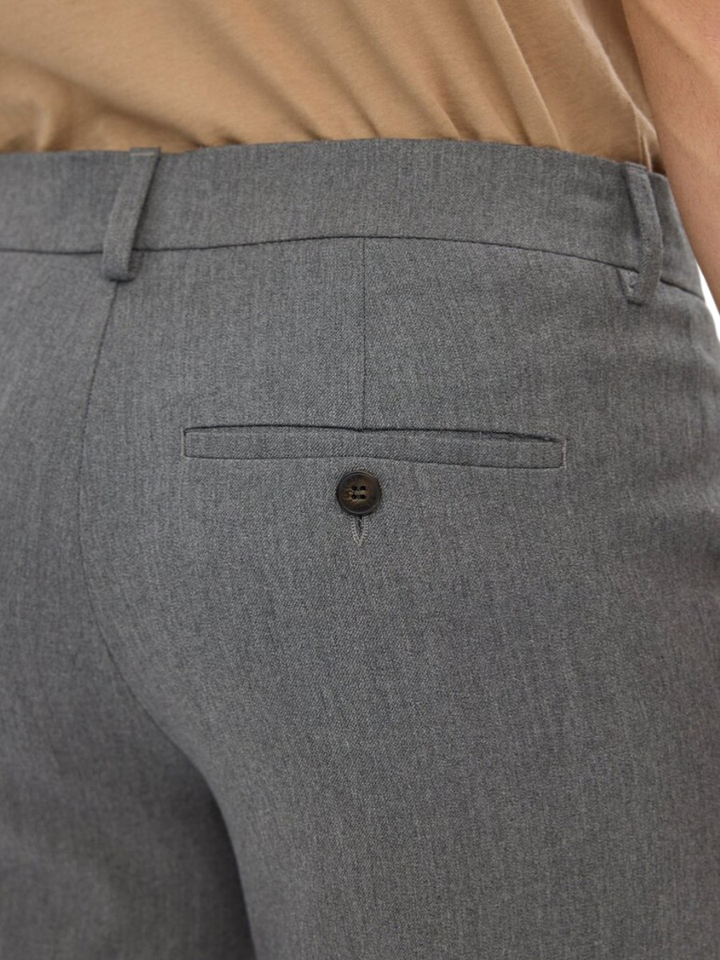 Grijze geklede broek Josh Plain 