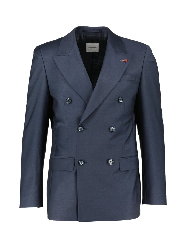 Donkerblauwe geklede blazer Roy Robson