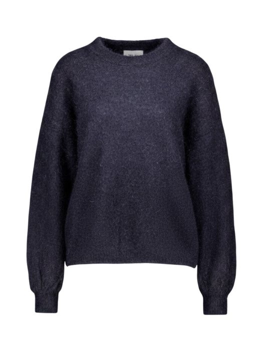 Donkerblauwe trui met ronde hals Thornton TWNS