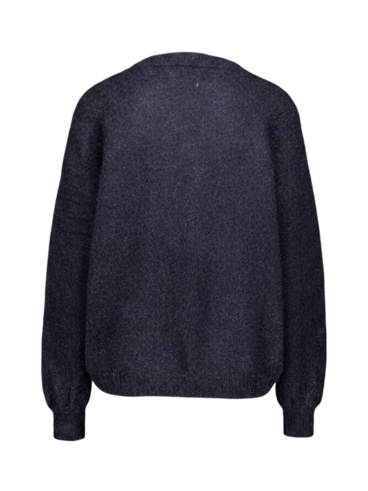 Donkerblauwe trui met ronde hals Thornton TWNS