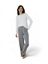Witte t-shirt met lange mouwen Queens Twns 