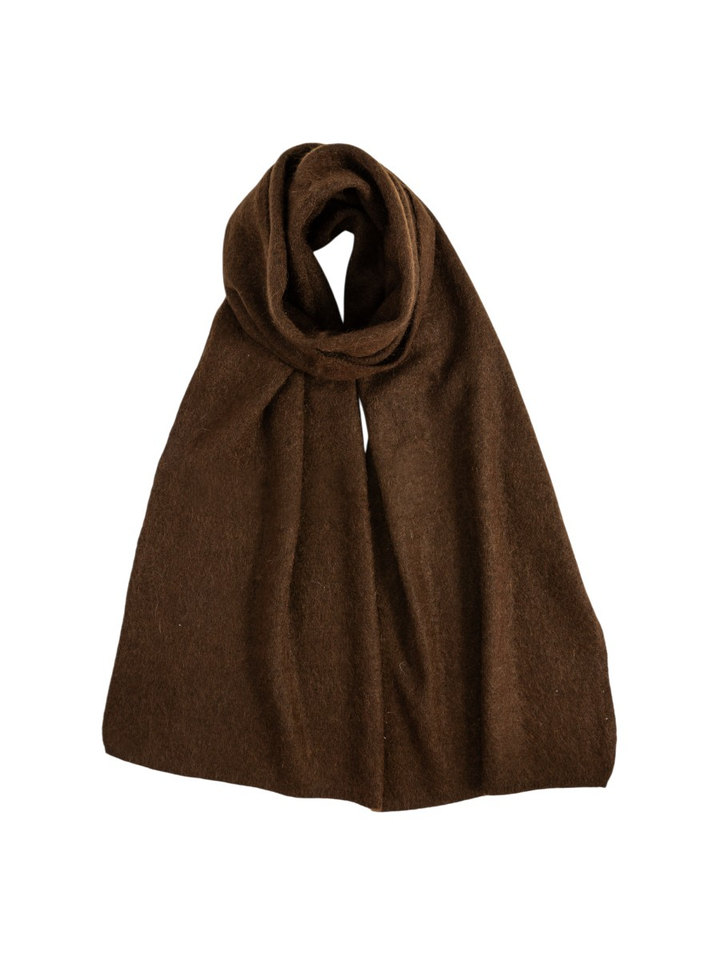 Chocolade bruin wollen sjaal Ovray TWNS