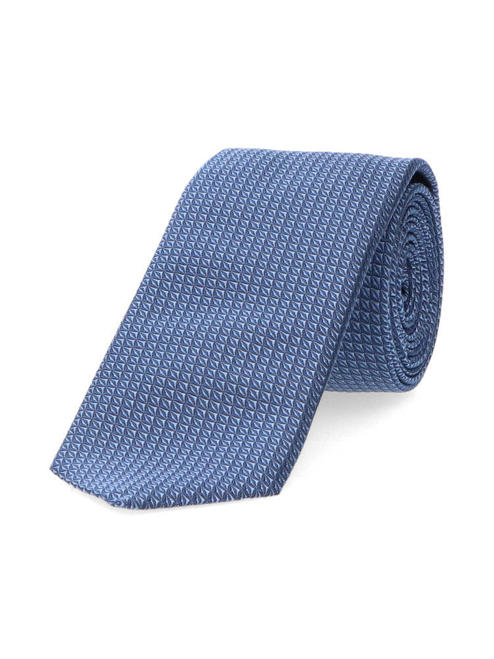 Navy das in zijde met details Hugo Boss