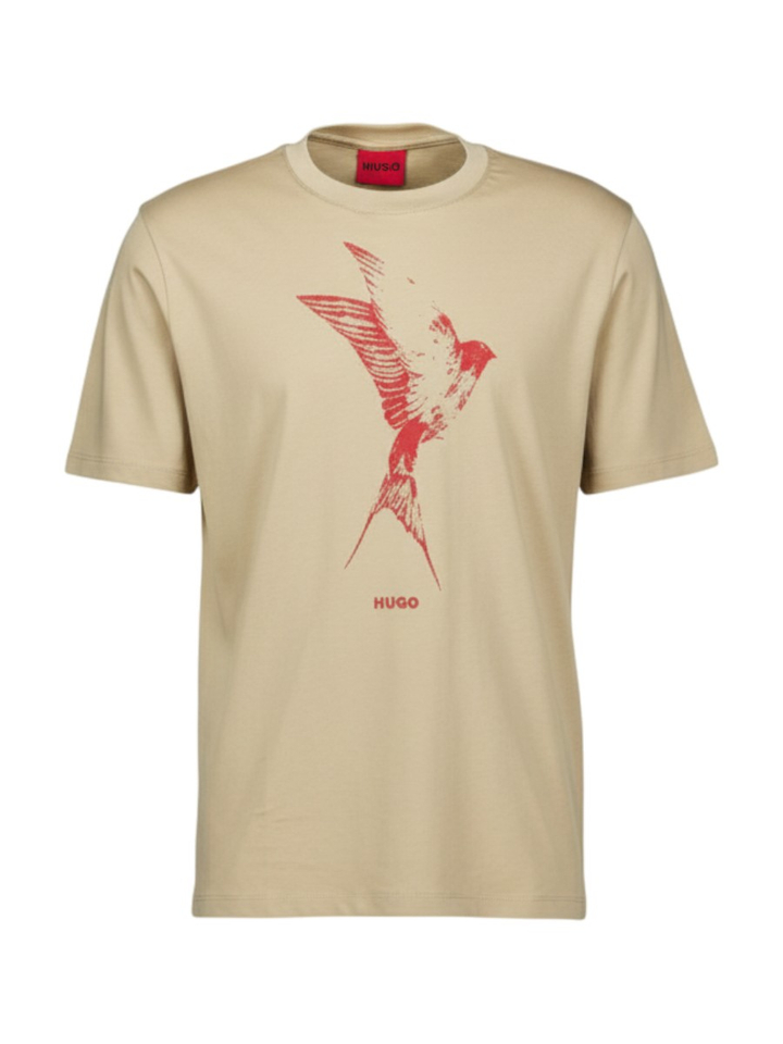 Beige casual T-shirt Duhorse Hugo