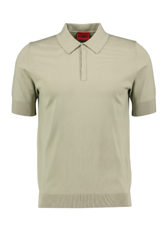 Kaki pull met polokraag Hugo Boss 