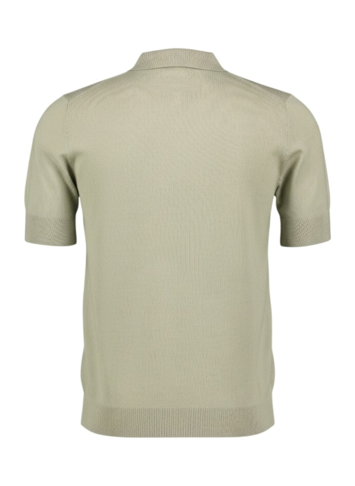 Kaki pull met polokraag Hugo Boss 