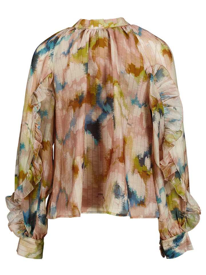 Multi-color geklede blouse Yassoara YAS