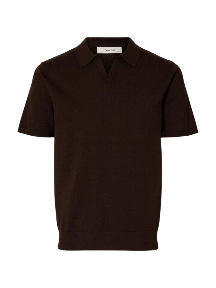 Bruine polo Selected 