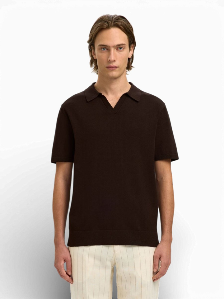 Bruine polo Selected 