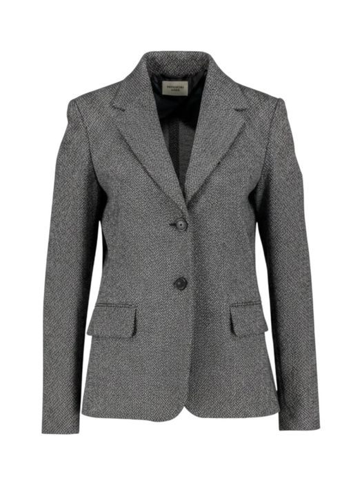 Donkergrijze geklede blazer Feroce Max Mara Weekend