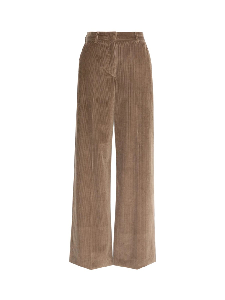Beige broek in velours Tania Max Mara Weekend