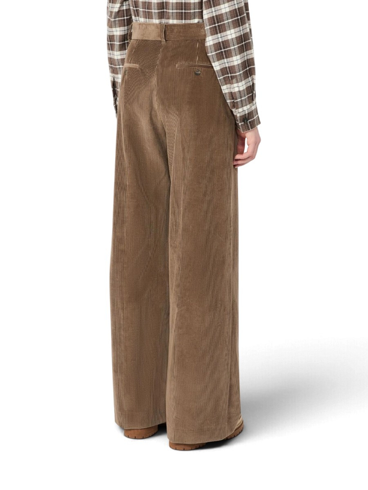 Beige broek in velours Tania Max Mara Weekend