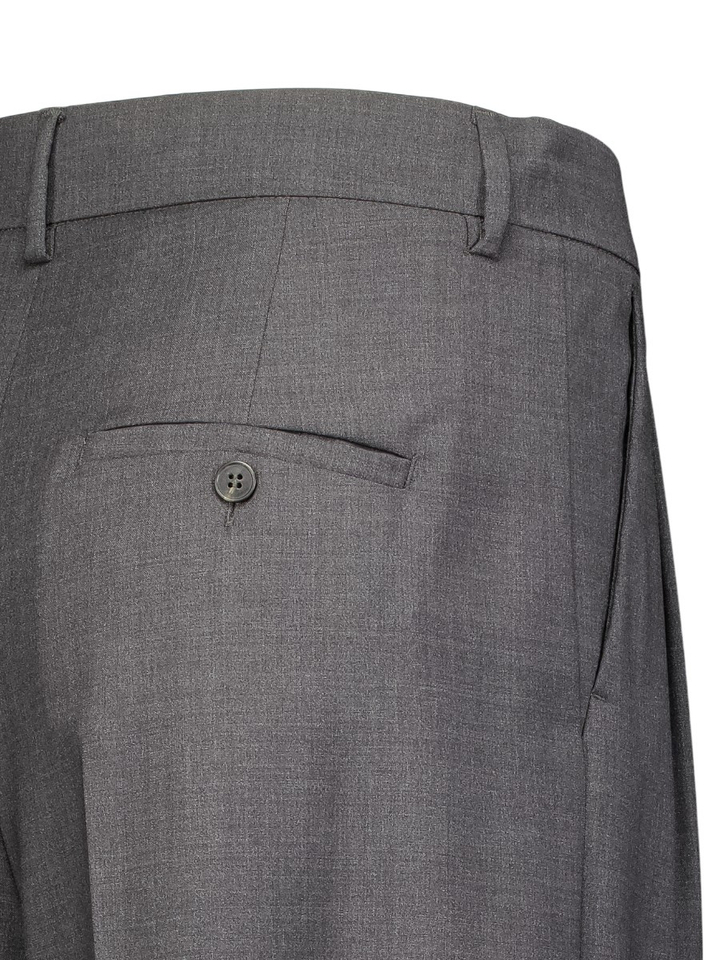 Grijze wijde broek met bandplooi Adelfi Max Mara 