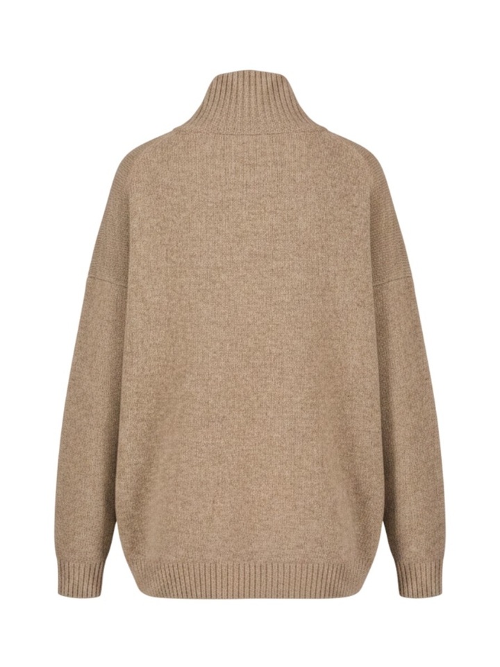 Beige trui met opstaande kraag BORGIA Max Mara