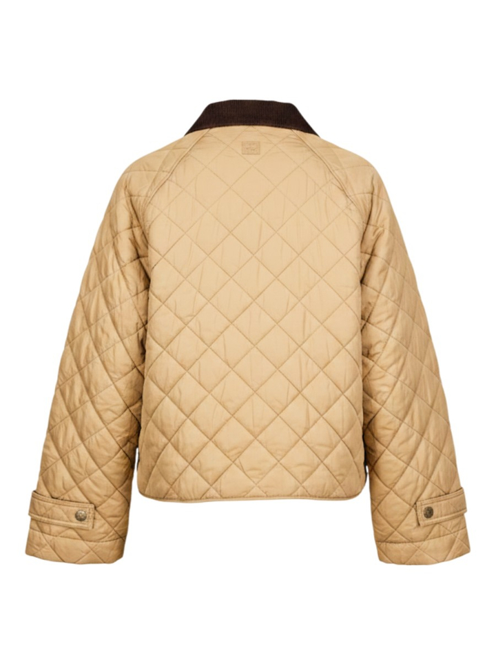 Beige jas met kraag in velours Pincio Max Mara Weekend