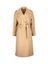 Camel kleurige wollen lange mantel Max Mara 