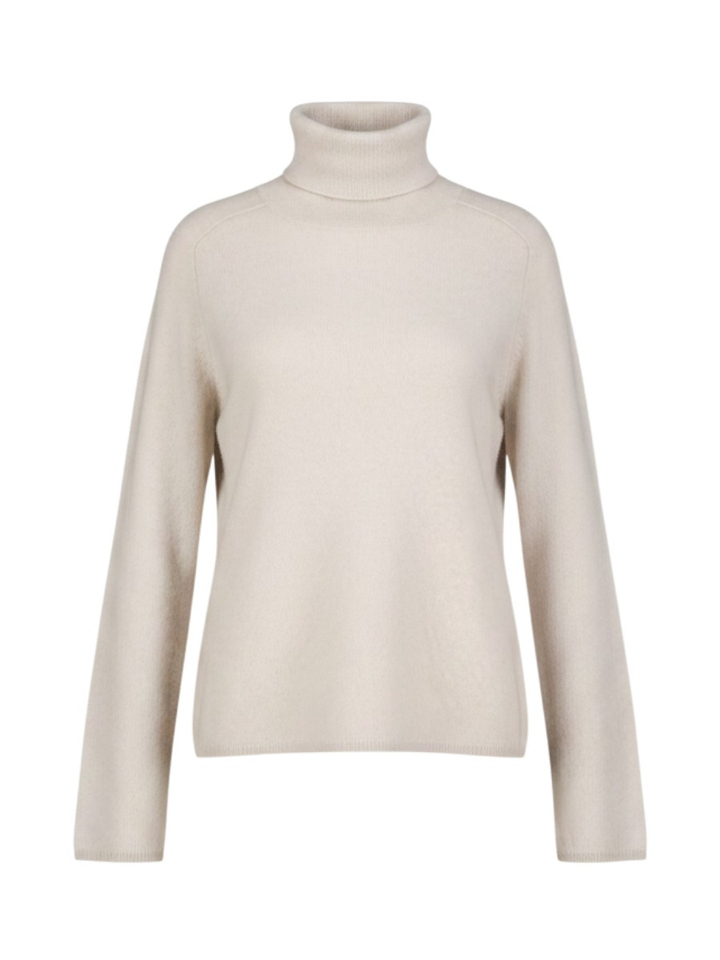 Ecru wollen pull met rolkraag Carioca MM