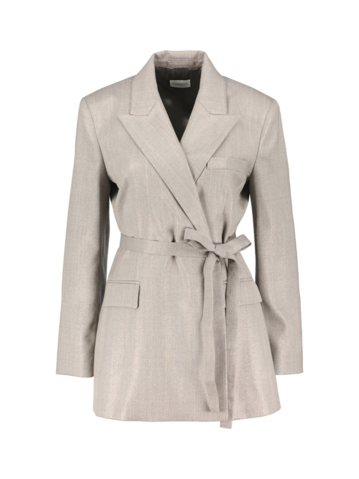 Grijze gestreepte blazer Giglio Marella
