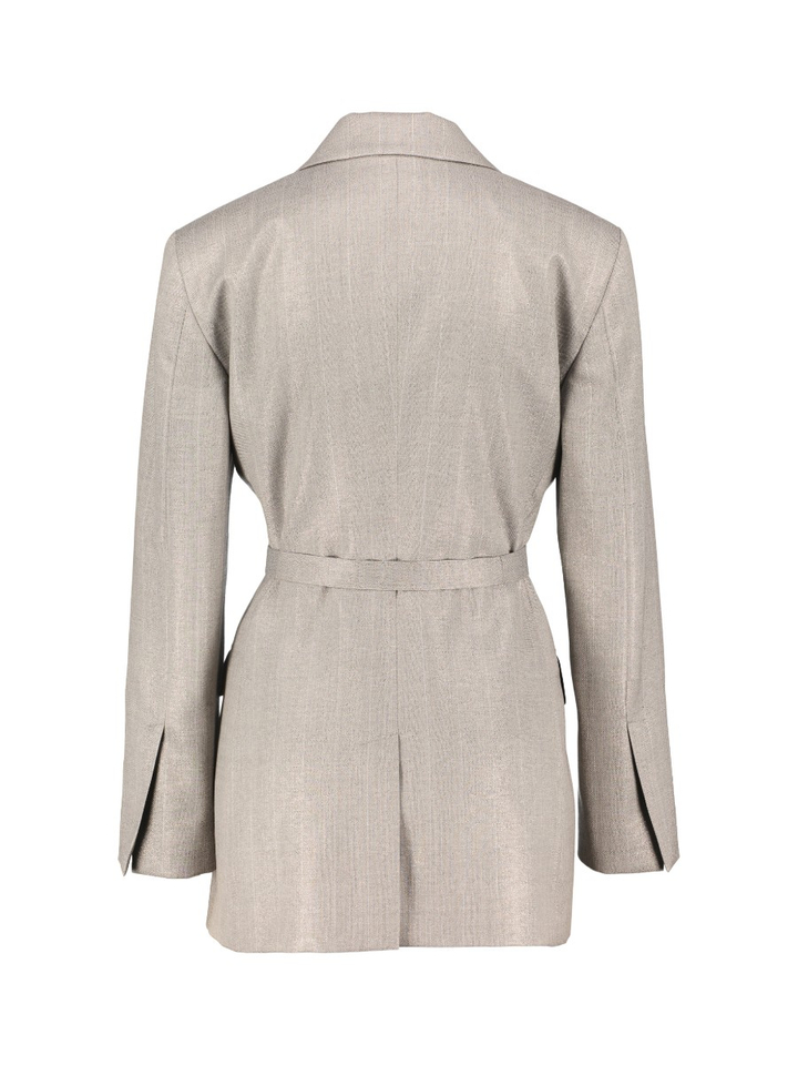 Grijze gestreepte blazer Giglio Marella