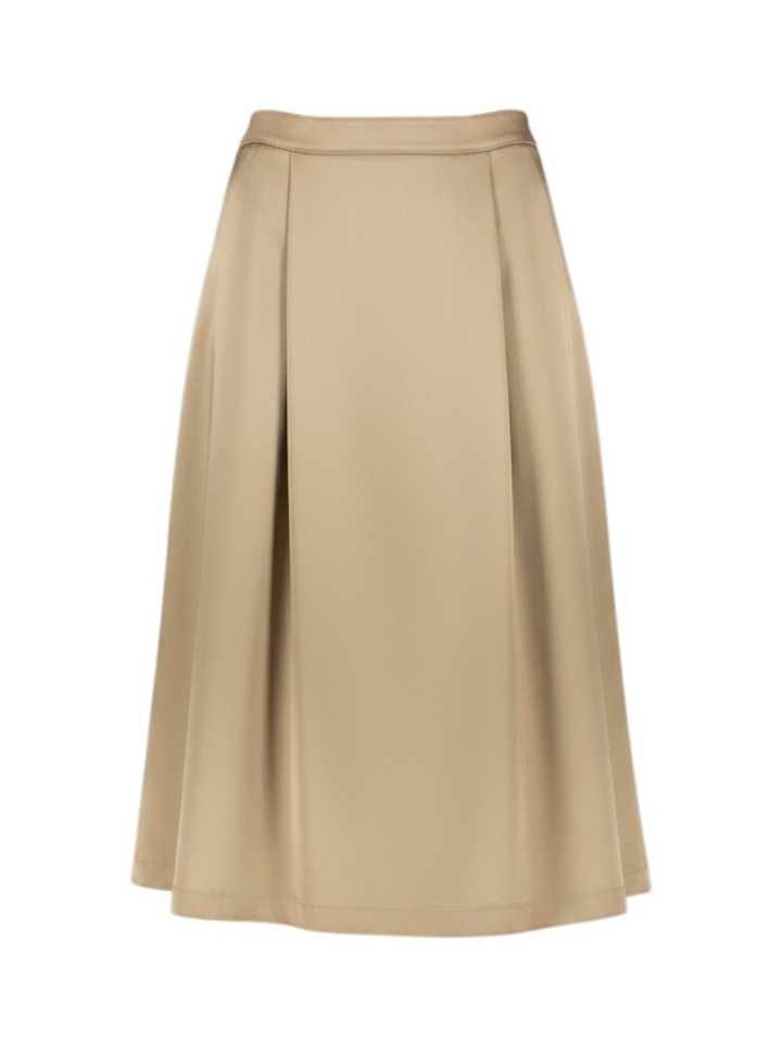 Beige glanzende lange rok Acerbi Marella