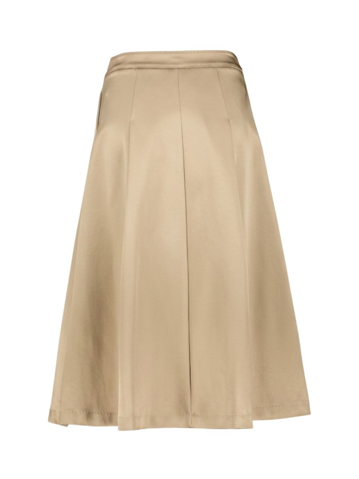 Beige glanzende lange rok Acerbi Marella