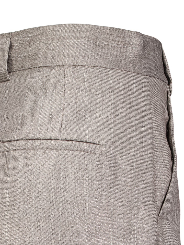 Grijze wollen broek met glitter Cachi Marella