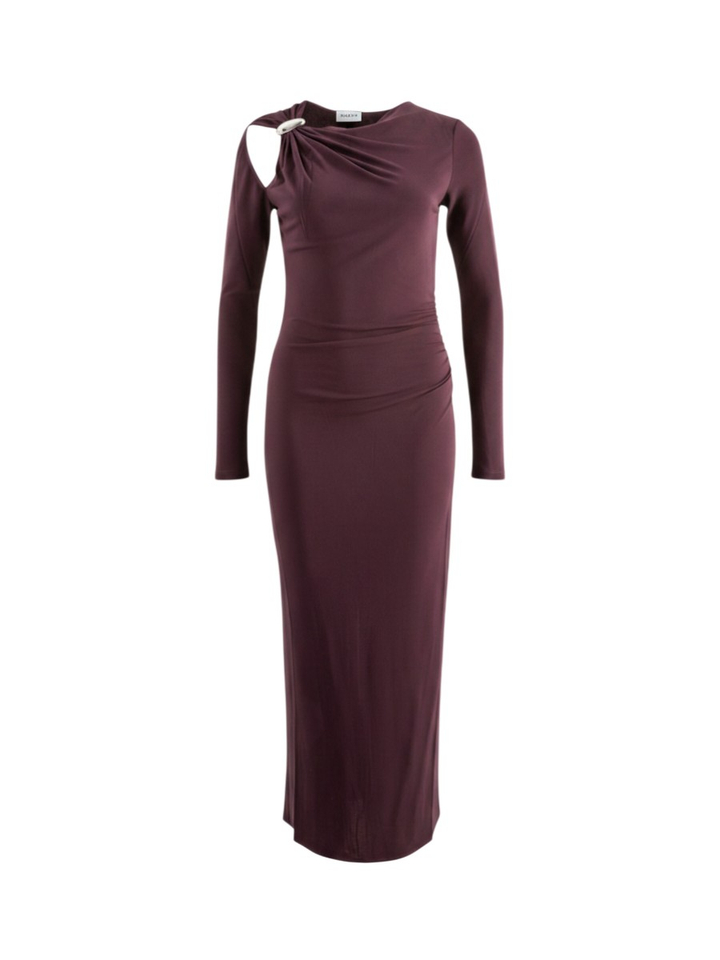 Bordeaux kleurige maxi-jurk Marella