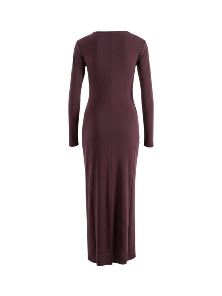 Bordeaux kleurige maxi-jurk Marella