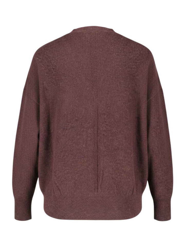 Auberginekleurige gilet met knopen Marella