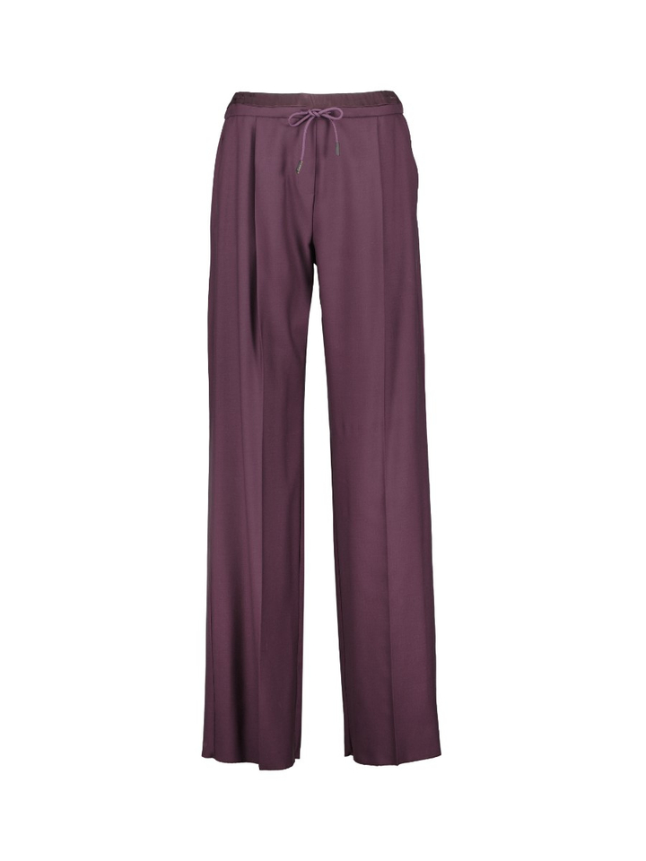 Bordeaux broek met elastiek Fumetto Marella