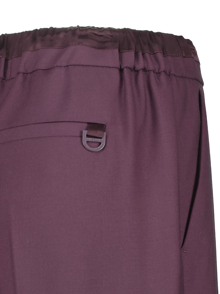 Bordeaux broek met elastiek Fumetto Marella