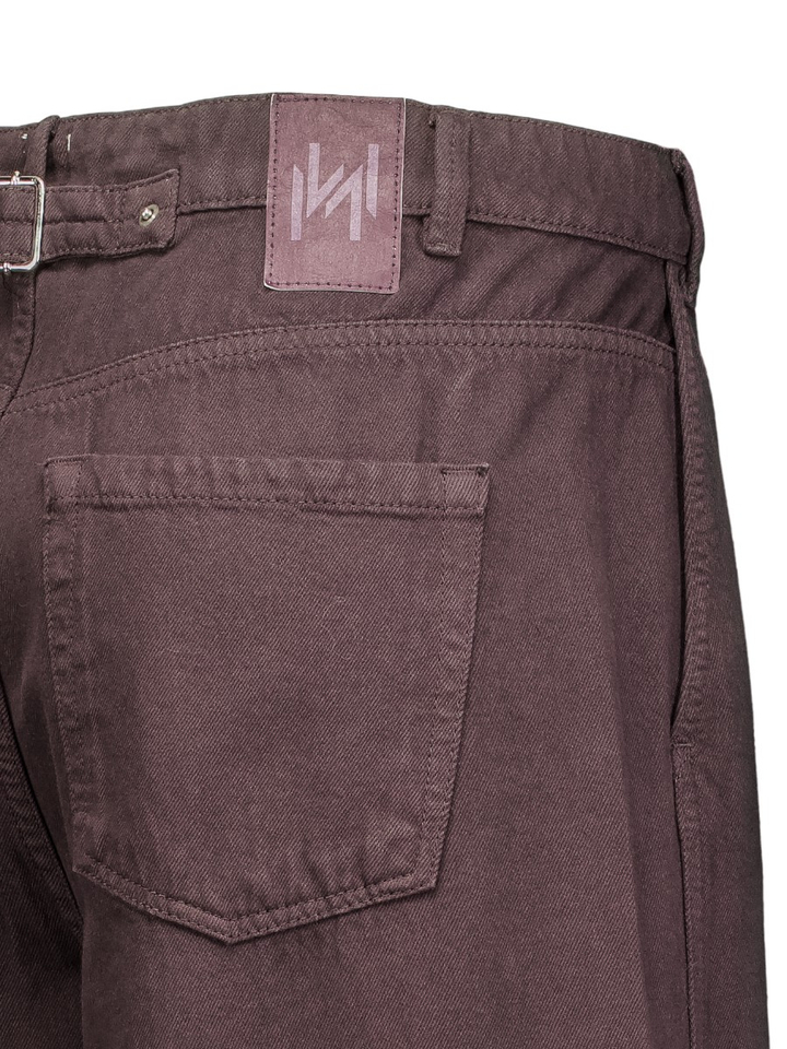 Aubergine barrel jeans Teismo Marella 