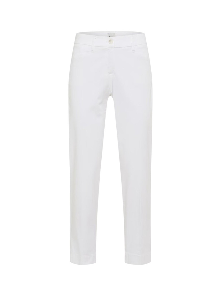 Witte katoenen broek Mara Brax