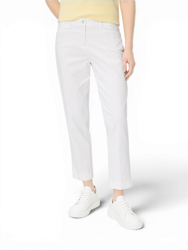 Witte katoenen broek Mara Brax