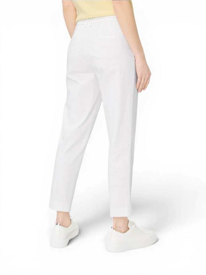 Witte katoenen broek Mara Brax