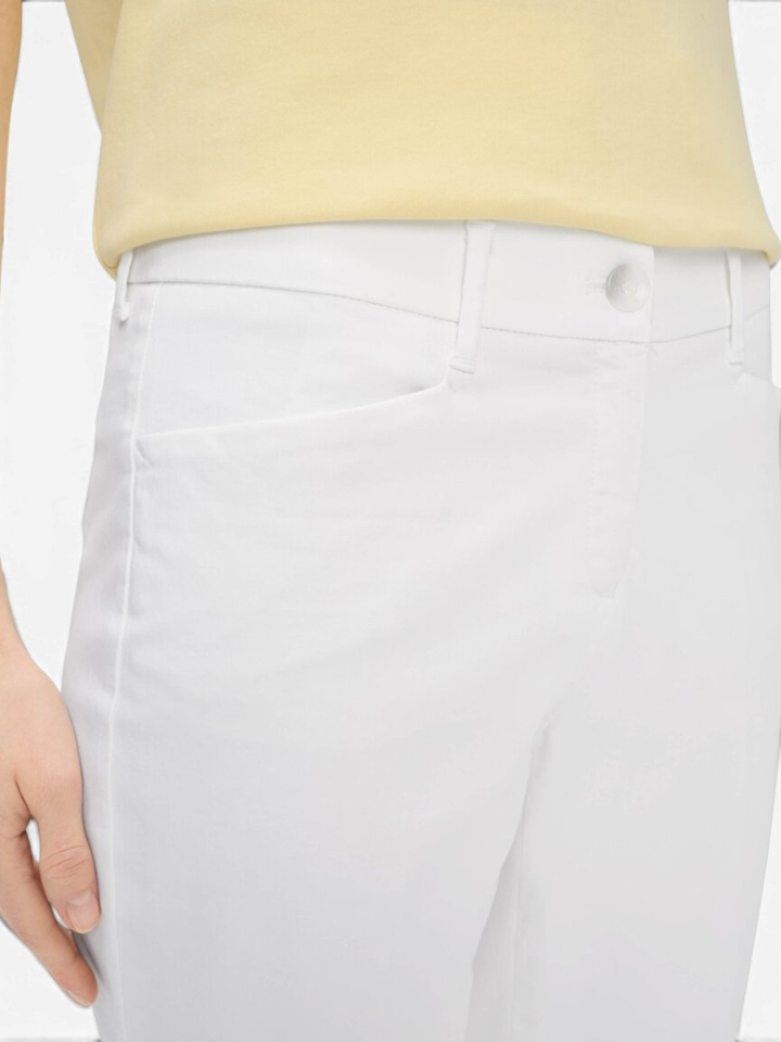 Witte katoenen broek Mara Brax