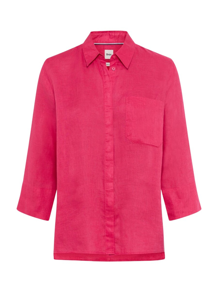 Roze linnen bloes Brax