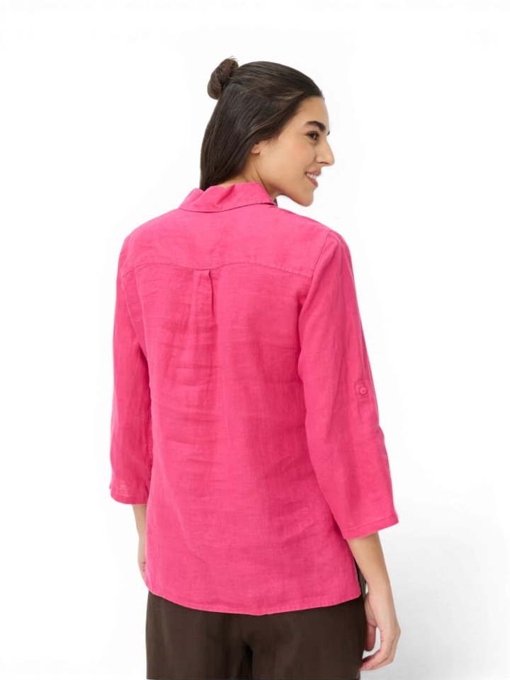 Roze linnen bloes Brax