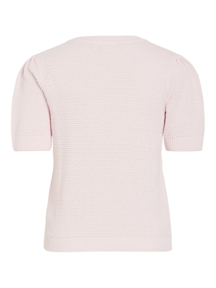 Roze gehaakte trui met ronde hals Vidalo Vila