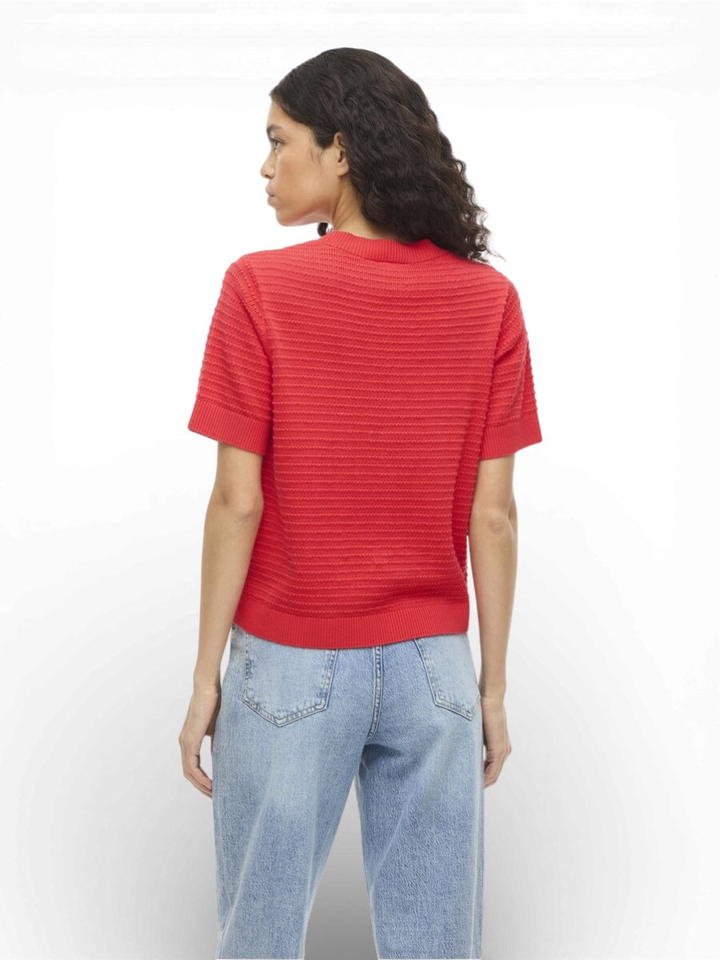 Rode T-shirt Vilollo Vila 