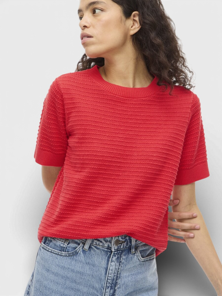 Rode T-shirt Vilollo Vila 
