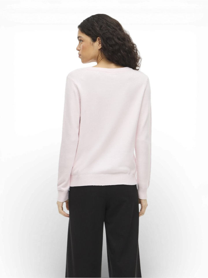 Roze trui met ronde hals Vila