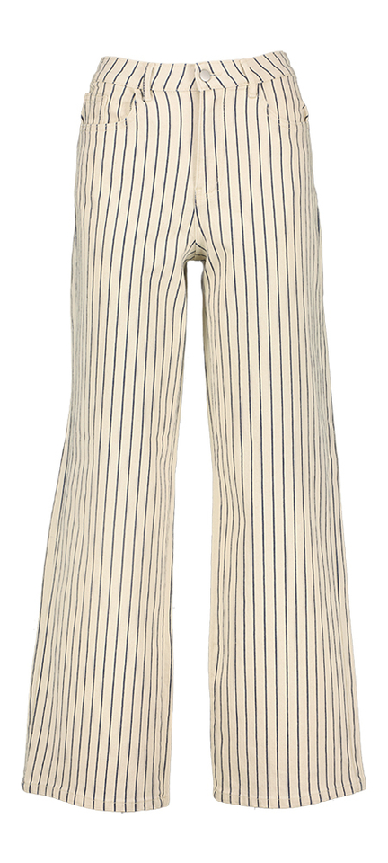 Beige gestreepte broek Vichia Vila
