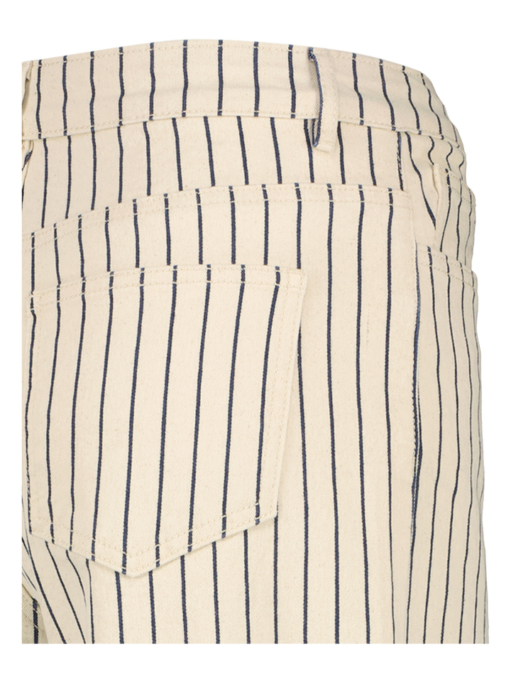 Beige gestreepte broek Vichia Vila